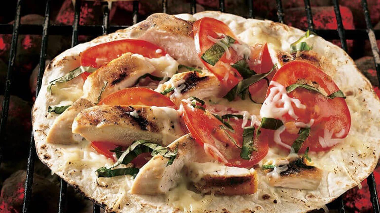 Pizzas Margherita Au Poulet Grillé